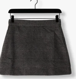 donkergrijze selected femme minirok slfbex hw mini skirt