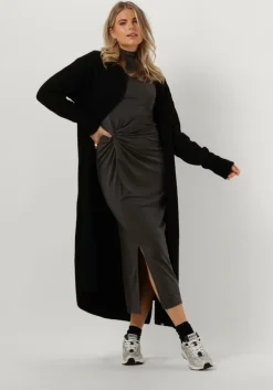 donkergrijze simple midi jurk knit-vis-pique-23-1