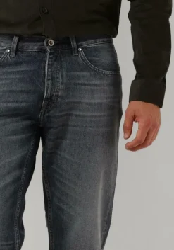 donkergrijze tiger of sweden straight leg jeans marty