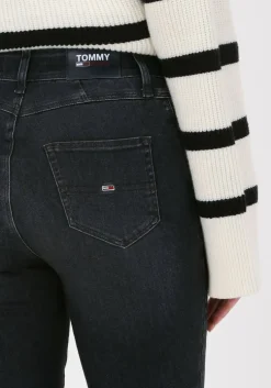 donkergrijze tommy jeans skinny jeans shape hr skny be372 bkdyshpst