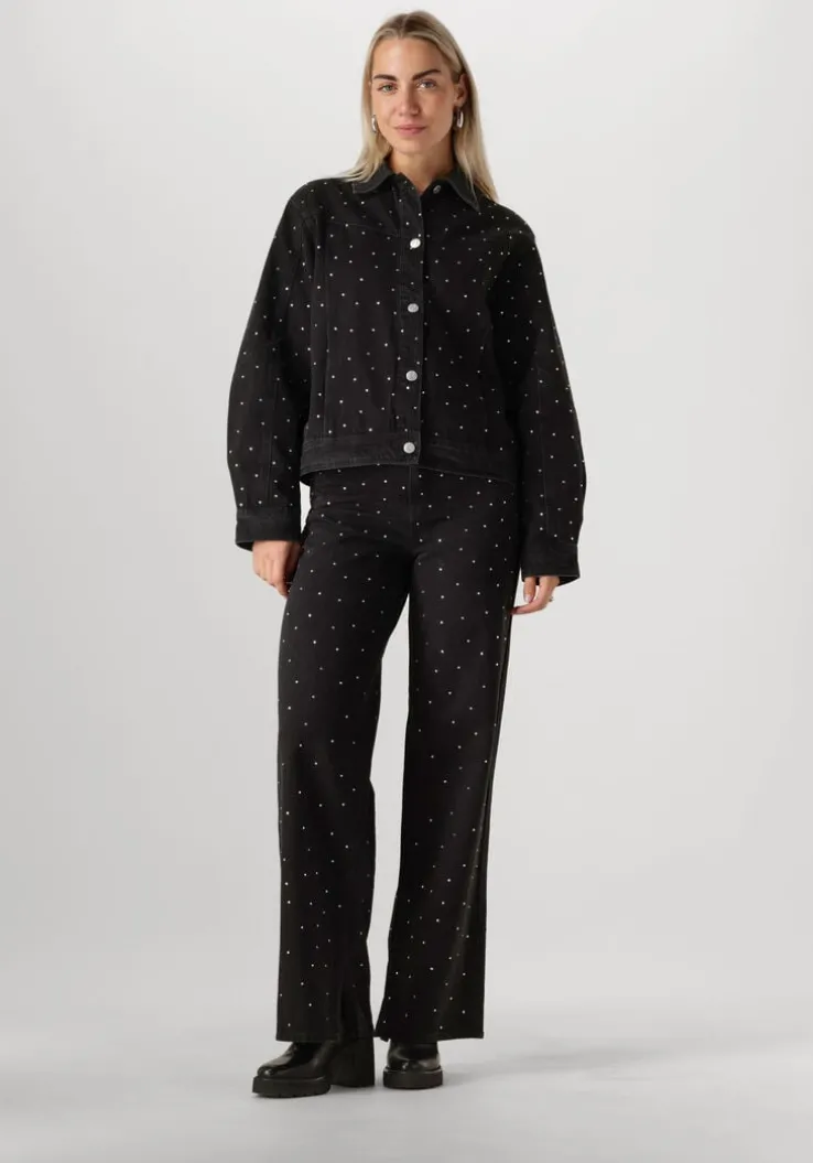 donkergrijze y.a.s. jack yasrista ls denim shacket