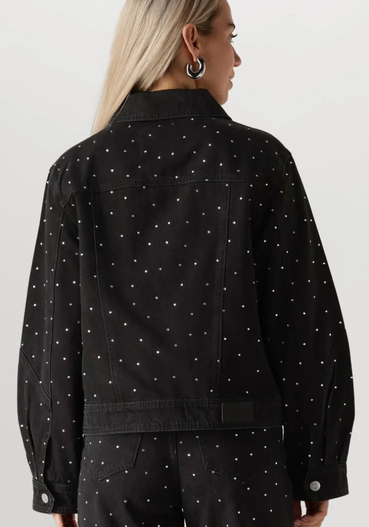 donkergrijze y.a.s. jack yasrista ls denim shacket