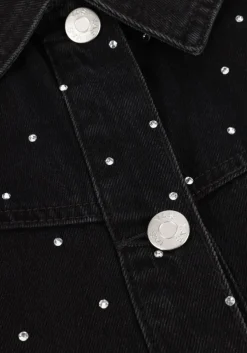 donkergrijze y.a.s. jack yasrista ls denim shacket