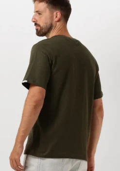 donkergroene anerkjendt t-shirt akkikki s/s structure tee