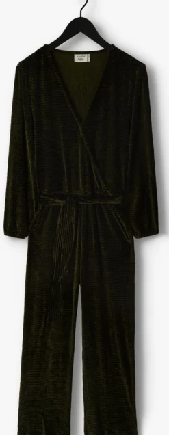 donkergroene another label jumpsuit pache jumpsuit l/s