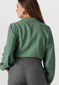 donkergroene another label blouses bois shirt l/s