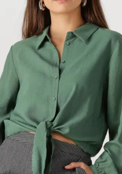 donkergroene another label blouses bois shirt l/s