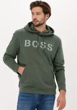 donkergroene boss sweater wetry 10230209
