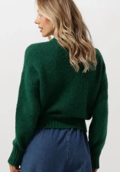 donkergroene by-bar trui sonny bulky pullover