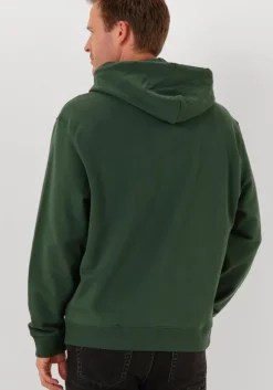 donkergroene calvin klein sweater ls eu 350terry monogram hoodie