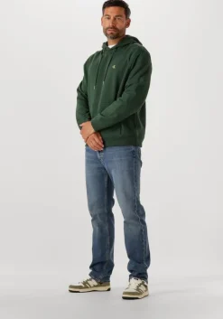 donkergroene calvin klein sweater ls eu 350terry monogram hoodie