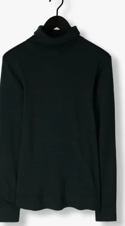 donkergroene calvin klein coltrui merino turtle neck