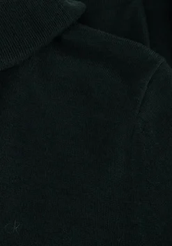 donkergroene calvin klein coltrui merino turtle neck