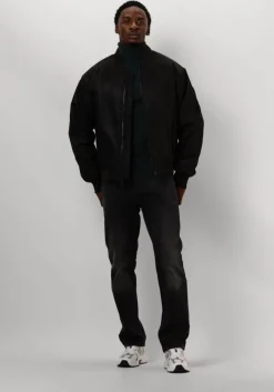 donkergroene calvin klein coltrui merino turtle neck