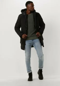 donkergroene calvin klein sweater badge easy sweater