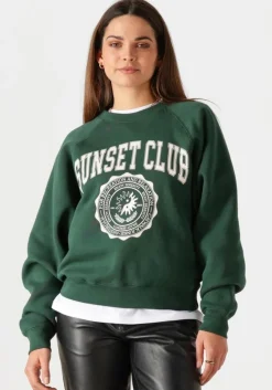 donkergroene catwalk junkie sweater graphic sweater