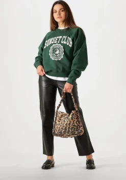 donkergroene catwalk junkie sweater graphic sweater