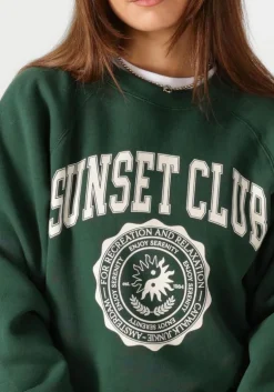 donkergroene catwalk junkie sweater graphic sweater