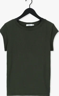 donkergroene cc heart t-shirt basic t-shirt