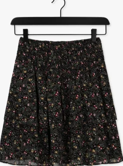 donkergroene colourful rebel minirok noela mini flower mini layer skirt