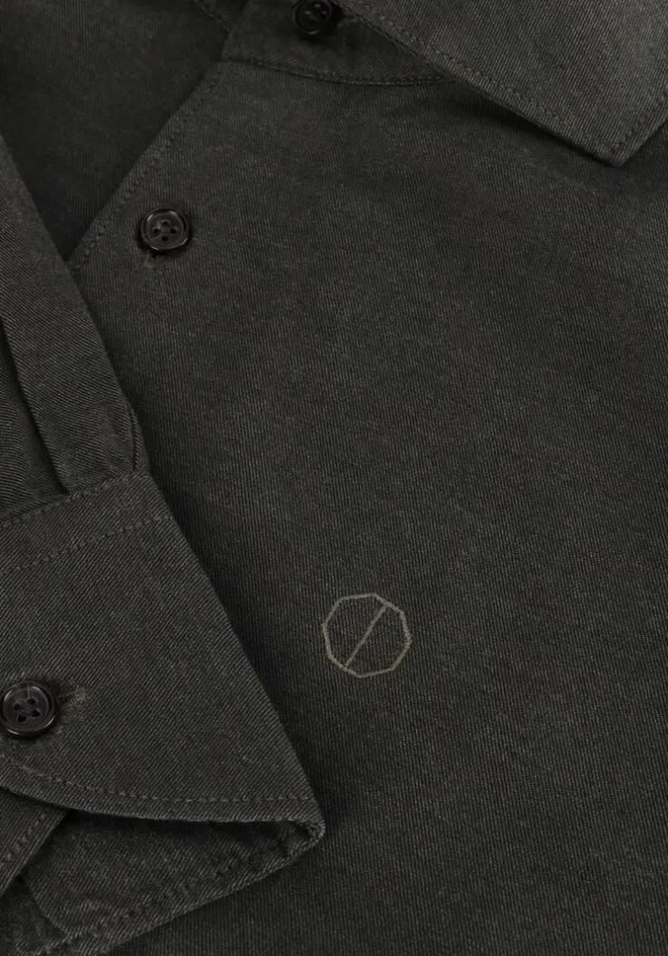 donkergroene dstrezzed casual overhemd olav shirt