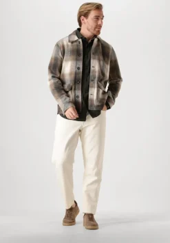 donkergroene dstrezzed casual overhemd olav shirt