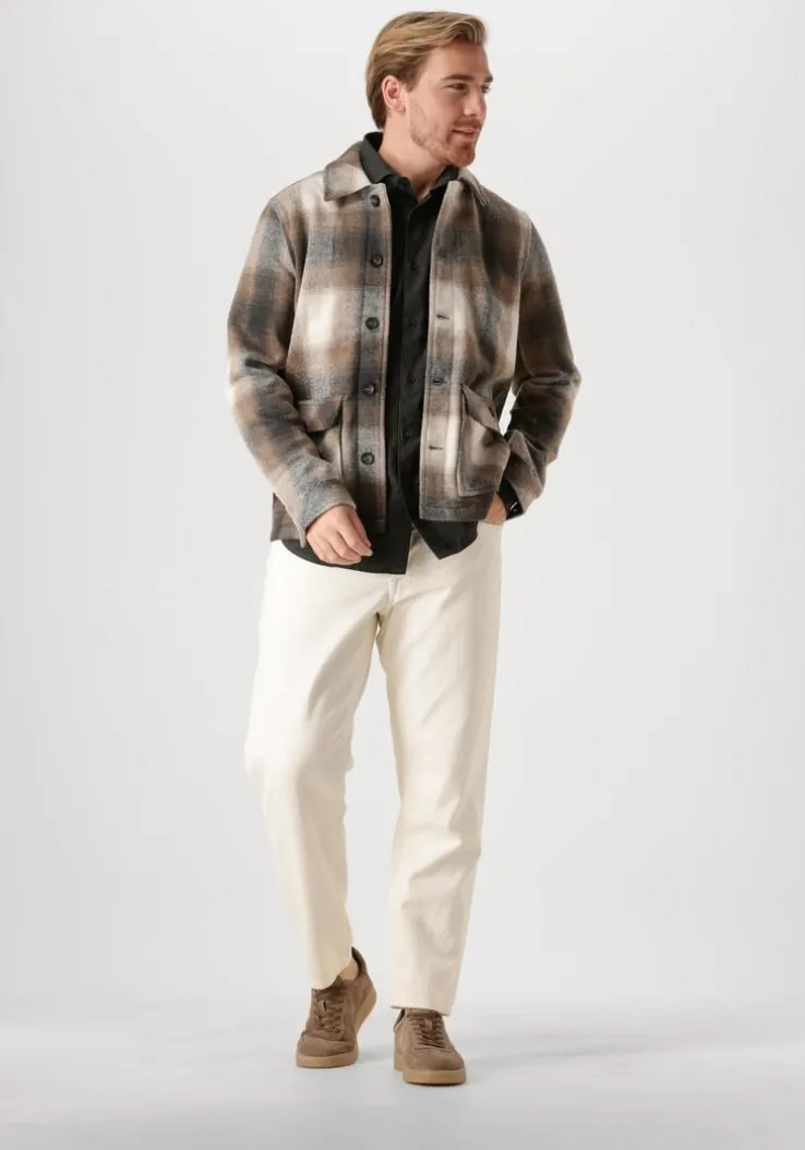 donkergroene dstrezzed casual overhemd olav shirt