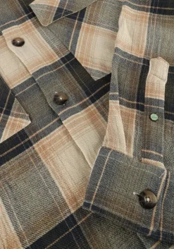 donkergroene dstrezzed overshirt corey overshirt