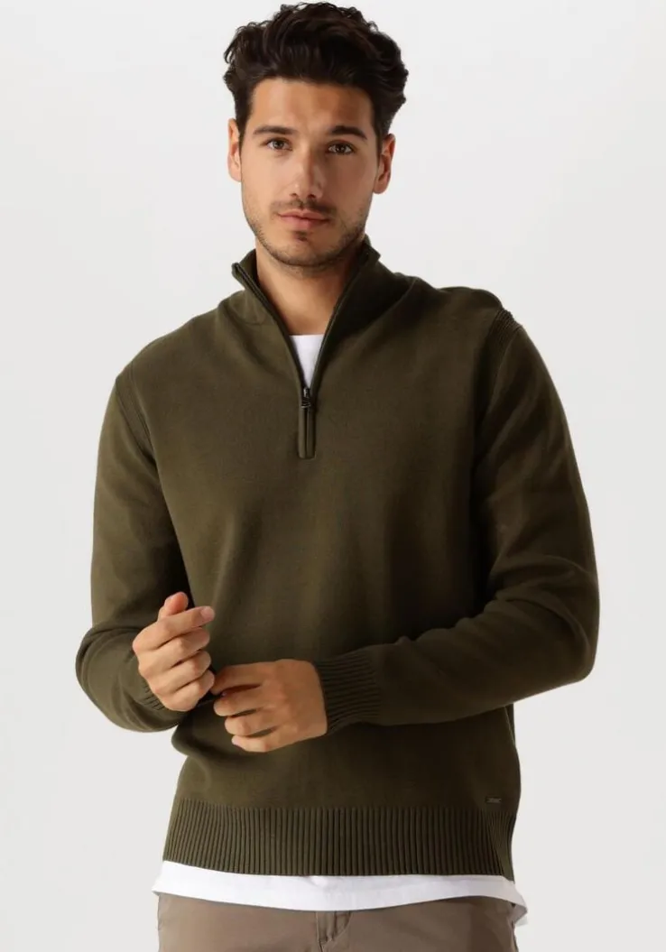 donkergroene dstrezzed trui fell skipper