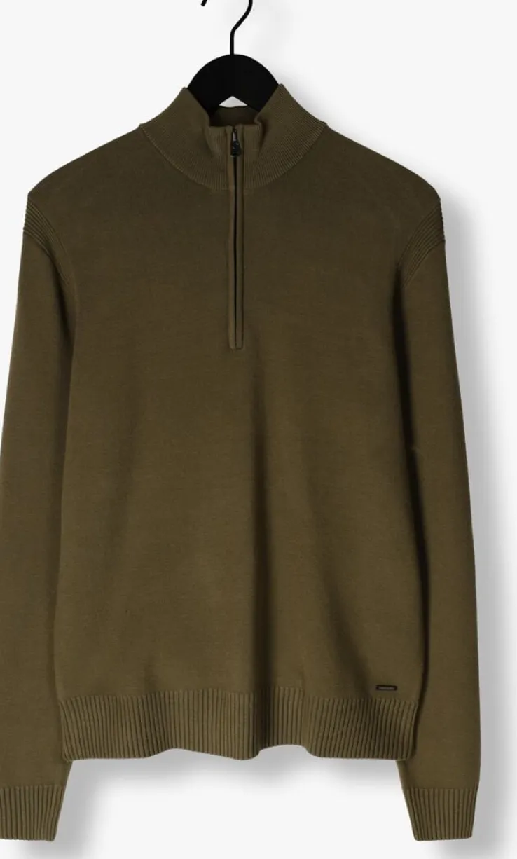 donkergroene dstrezzed trui fell skipper