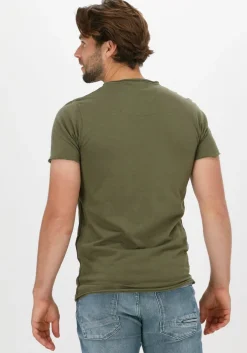 donkergroene dstrezzed t-shirt mc. queen basic tee organic slub jersey