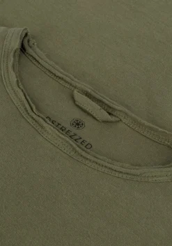 donkergroene dstrezzed t-shirt mc. queen basic tee organic slub jersey