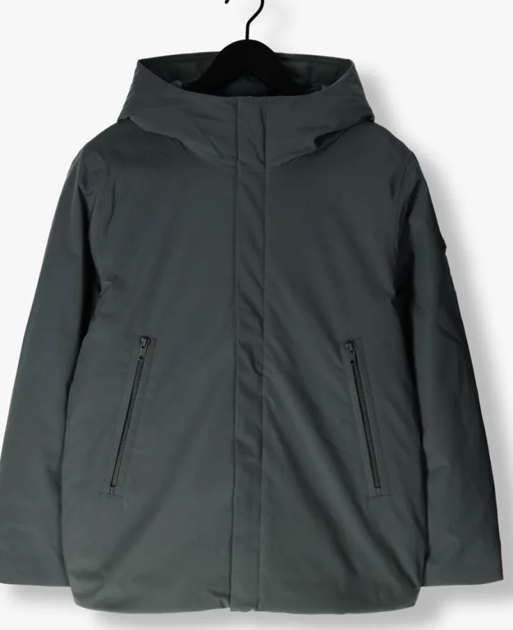 donkergroene elvine gewatteerde jas vhinner