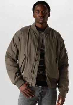 donkergroene forét jack bow bomber jacket