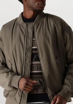 donkergroene forét jack bow bomber jacket