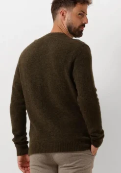 donkergroene forét trui alpine knit