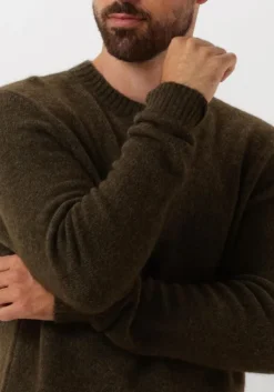 donkergroene forét trui alpine knit