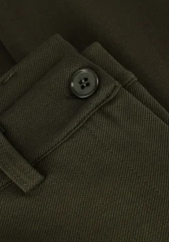 donkergroene freebird flared broek plien