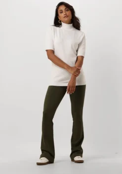 donkergroene freebird flared broek plien