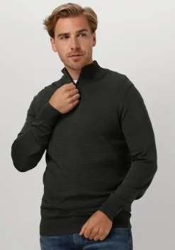 donkergroene genti trui k1146-3260