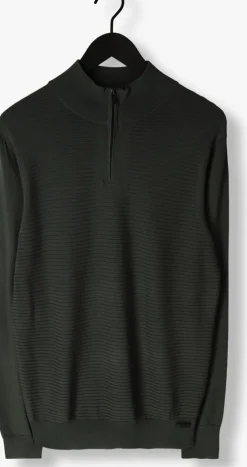 donkergroene genti trui k1146-3260