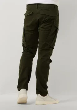donkergroene g-star raw cargobroeken rovic zip 3d regular tapered