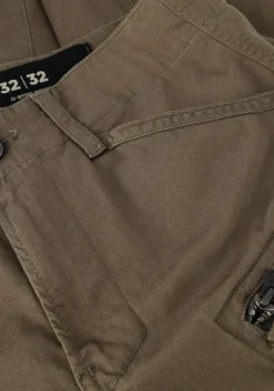 donkergroene g-star raw cargobroeken rovic zip 3d regular tapered