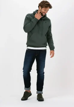 donkergroene g-star raw sweater premium core hdd sw ls