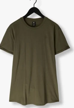 donkergroene g-star raw t-shirt lash r t s/s