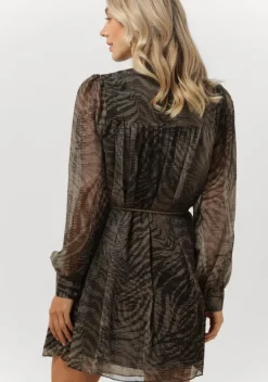 donkergroene guess mini jurk morgane dress