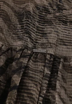 donkergroene guess mini jurk morgane dress