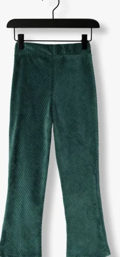 donkergroene koko noko flared broek q52961