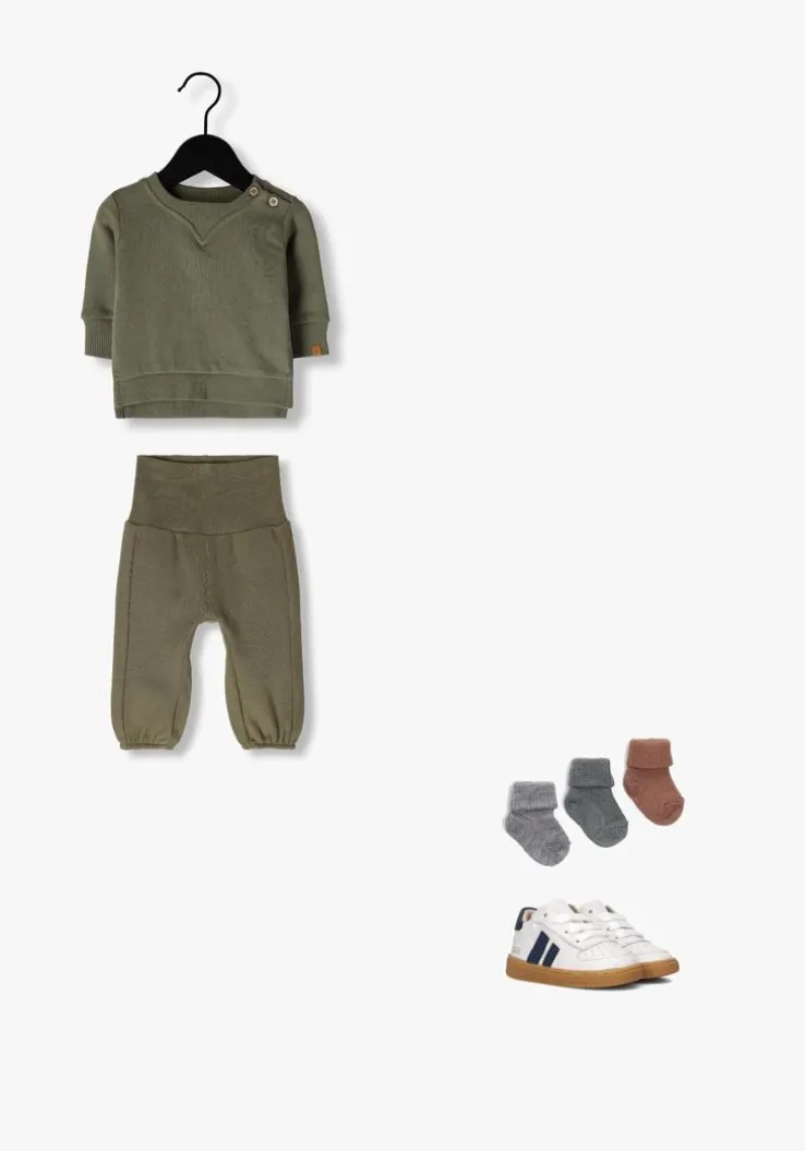 donkergroene lil' atelier joggingbroek nbmilondon raf sweat pant lil