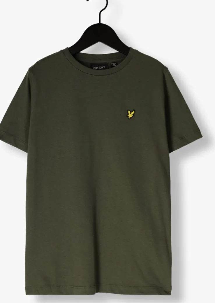 donkergroene lyle & scott t-shirt plain t-shirt